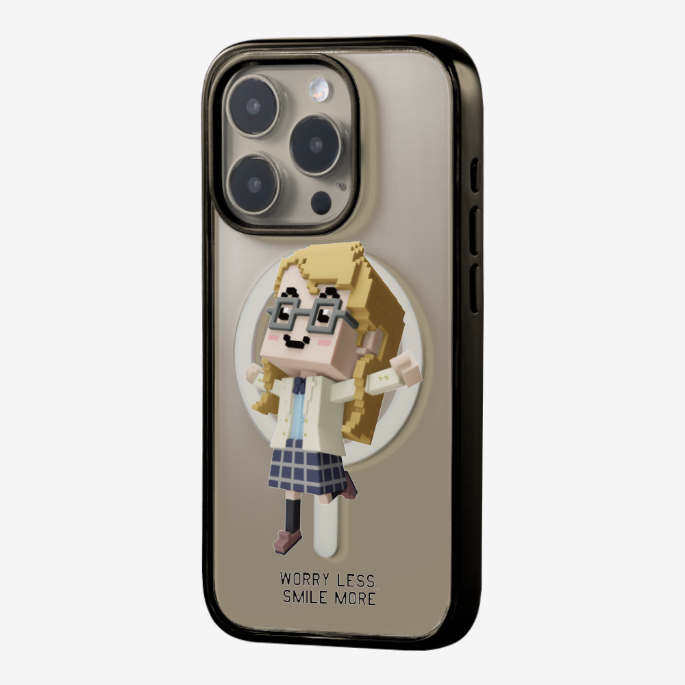 Worry Less, Smile More Phone Case