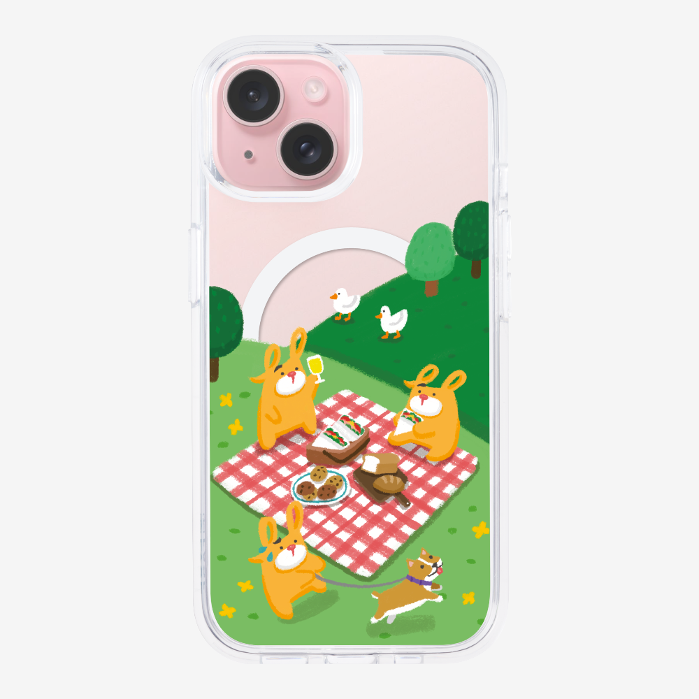 Bear Go Picnic Phone Case