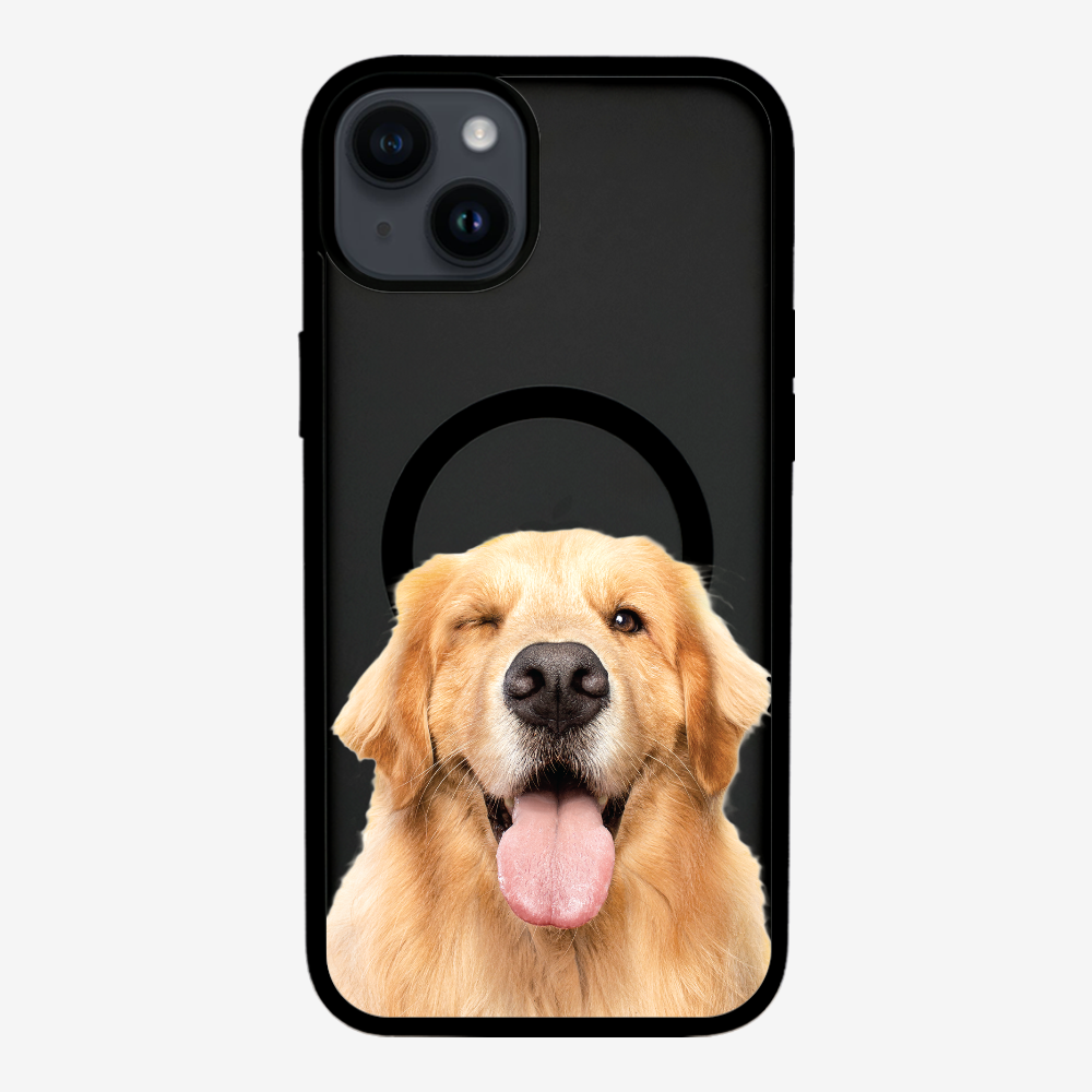 單眼金毛尋回犬 (透明)保護殼