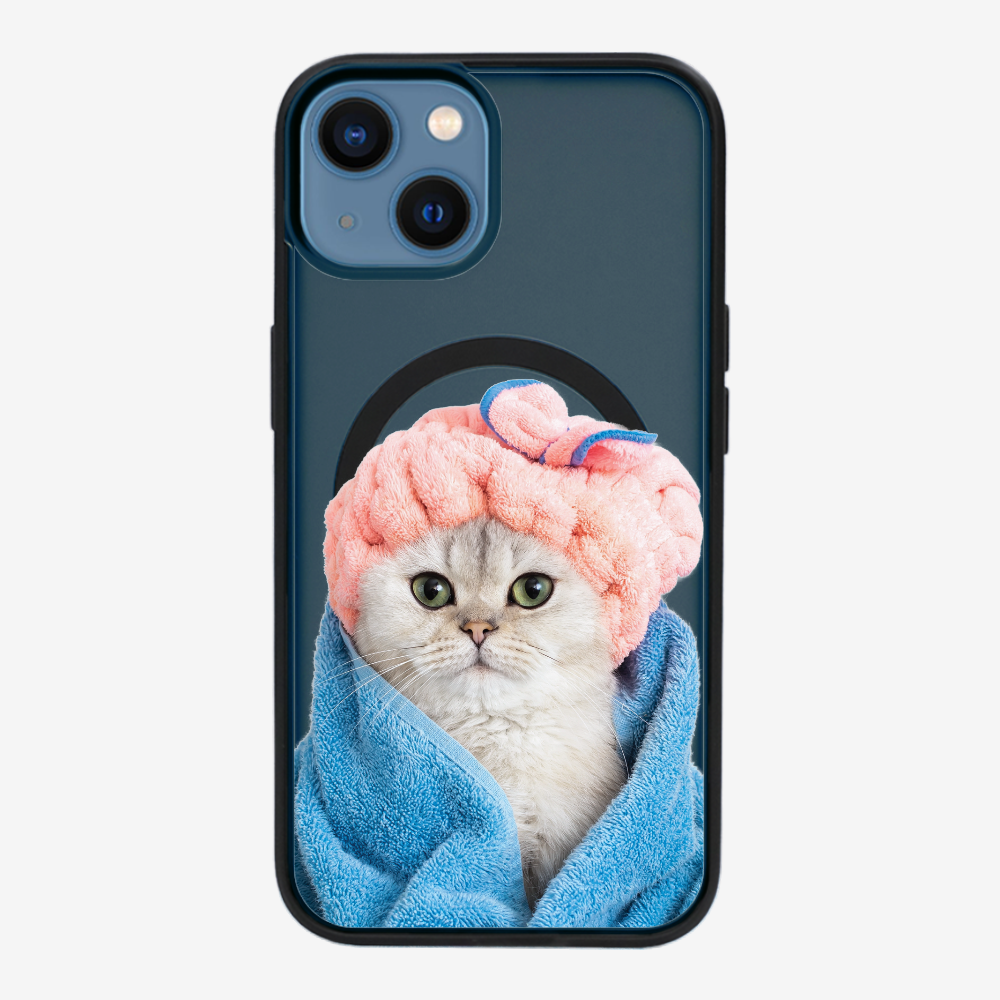 Cute White Kitten (Transparent) Phone Case