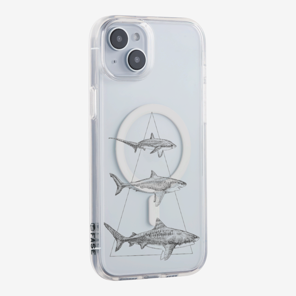 Illustration of Sharks Phone Case