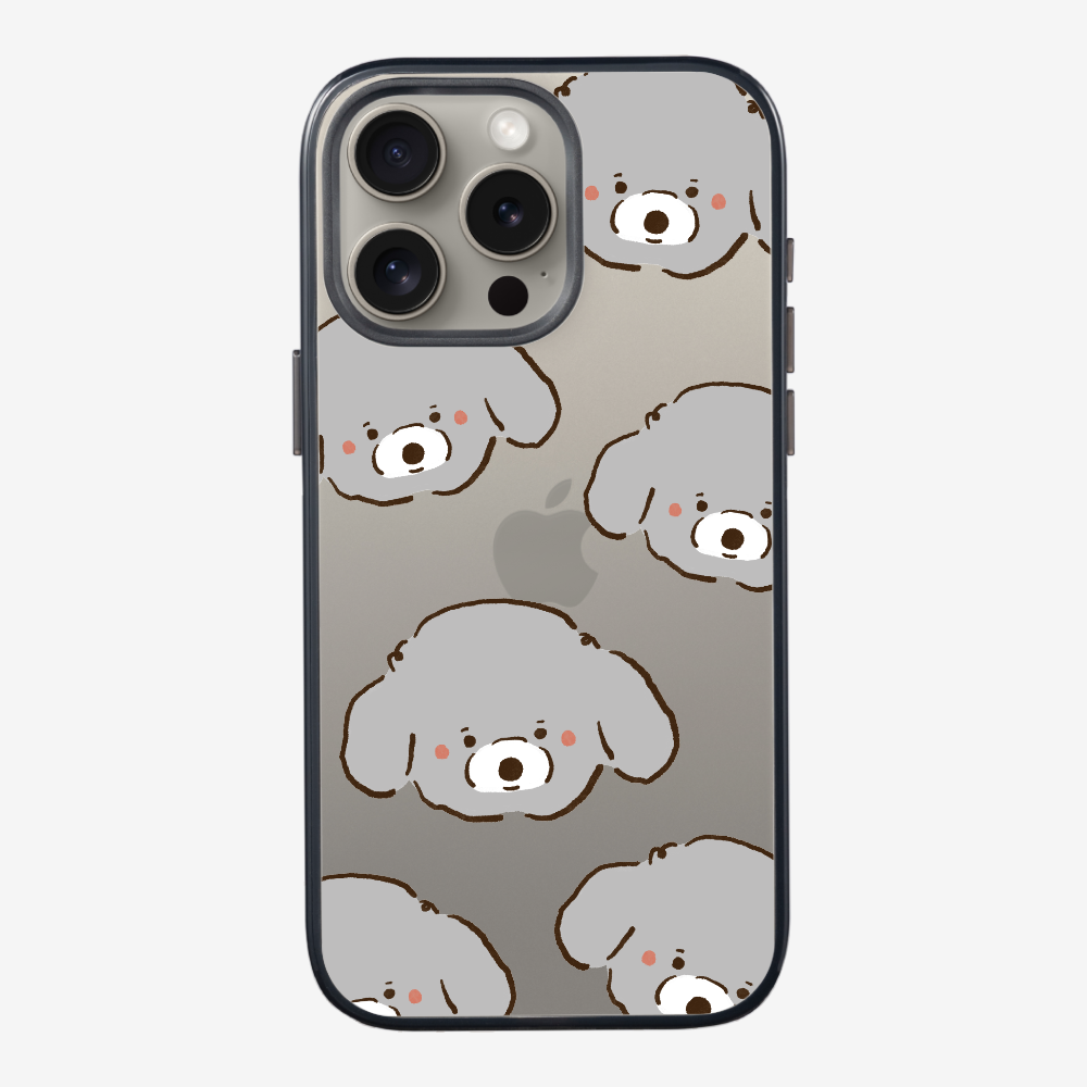 Grey Poodle Wonderland Phone Case