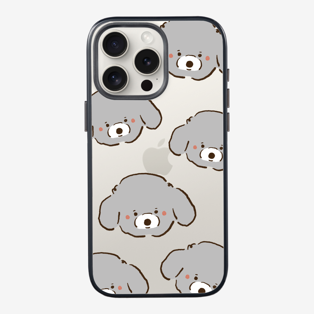Grey Poodle Wonderland Phone Case