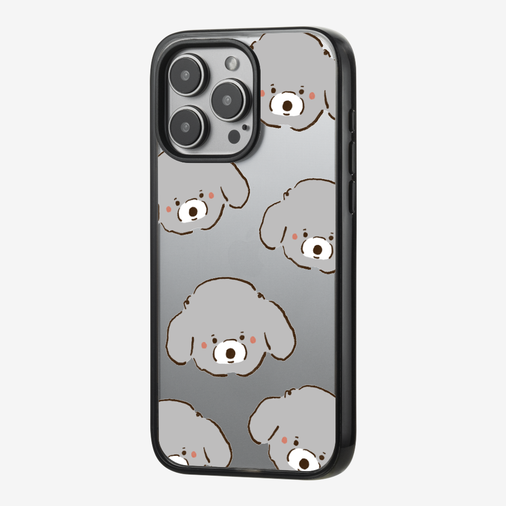 Grey Poodle Wonderland Phone Case