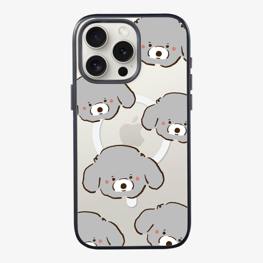 Grey Poodle Wonderland Phone Case