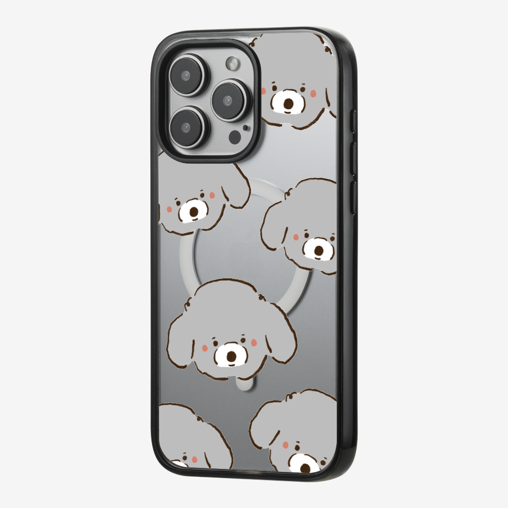 Grey Poodle Wonderland Phone Case