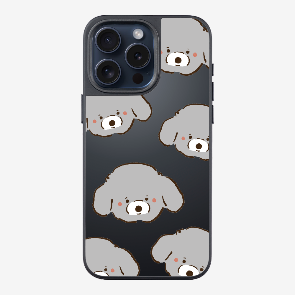 Grey Poodle Wonderland Phone Case