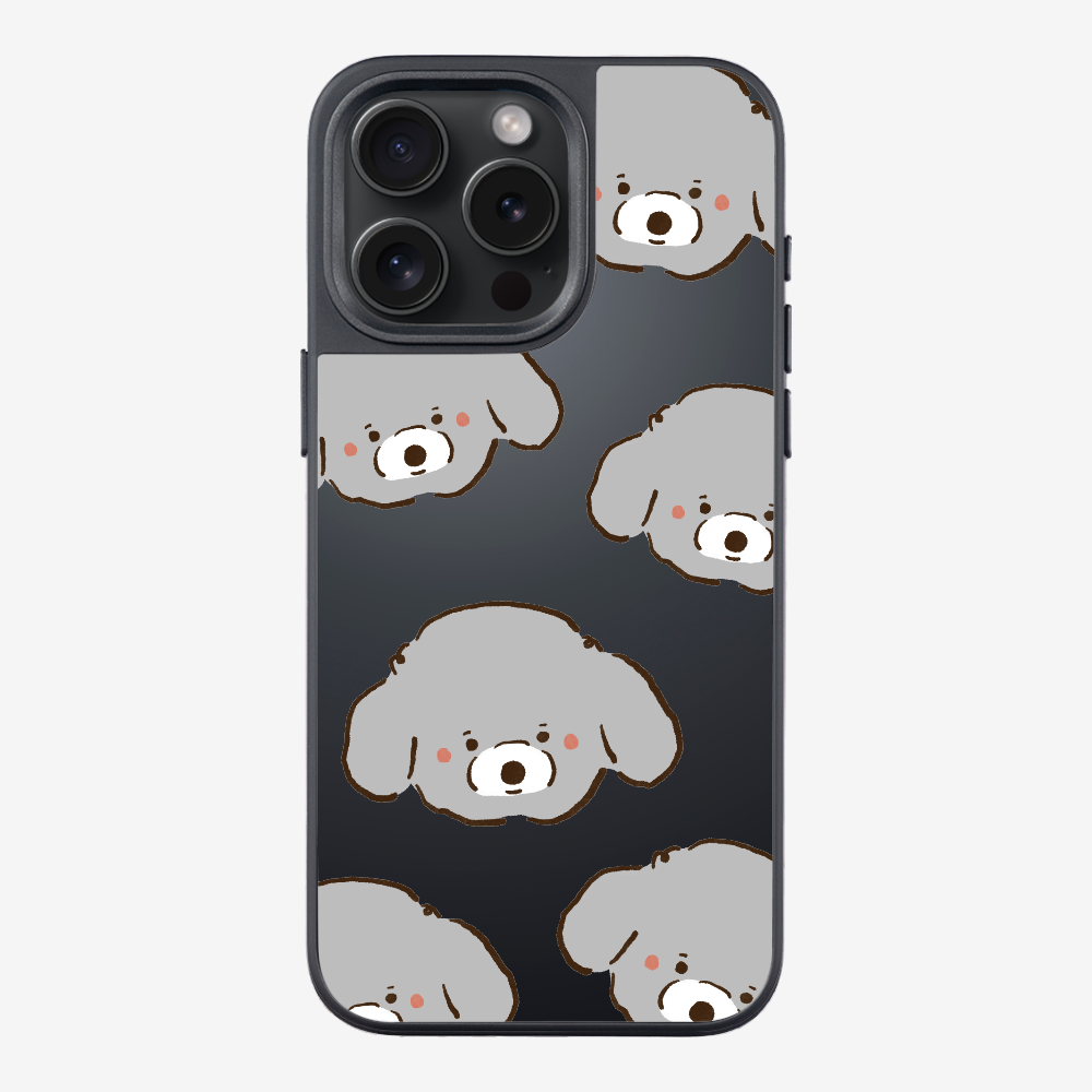 Grey Poodle Wonderland Phone Case