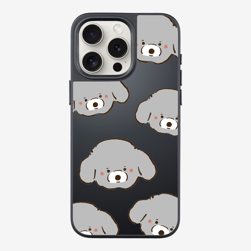 Grey Poodle Wonderland Phone Case