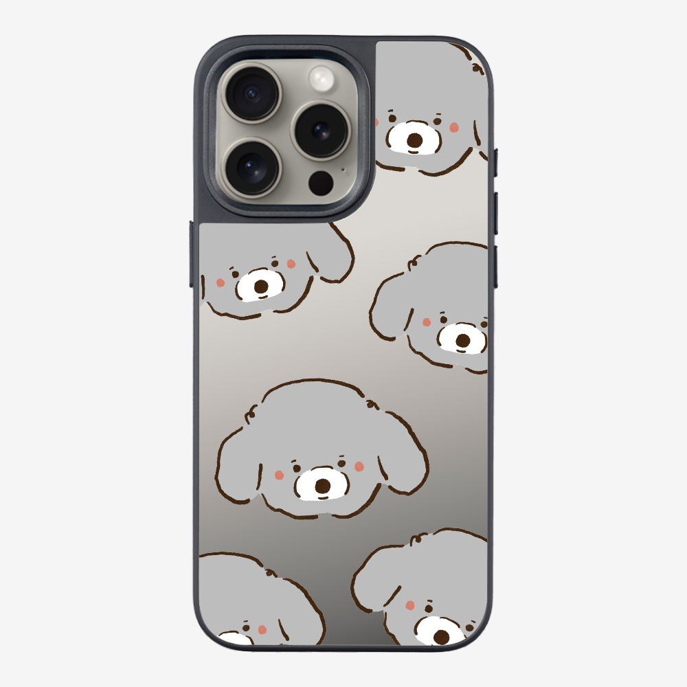 Grey Poodle Wonderland Phone Case