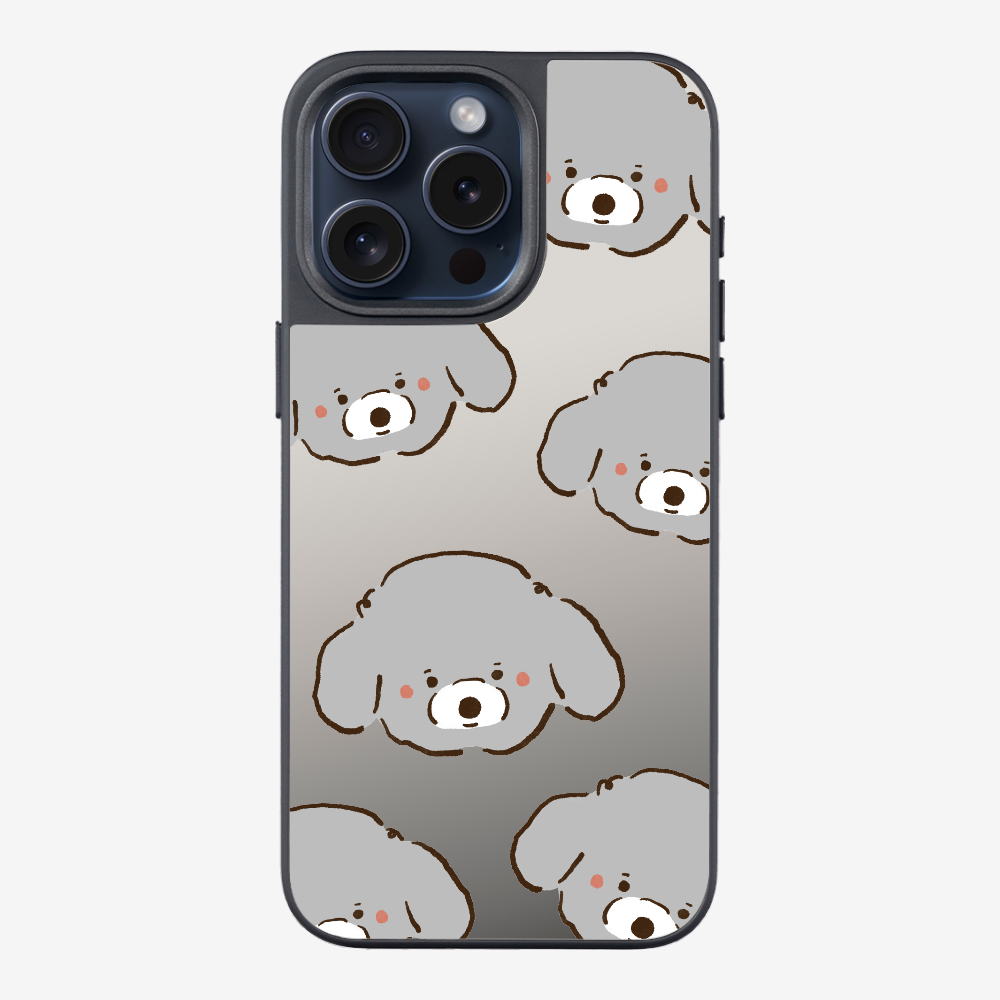 Grey Poodle Wonderland Phone Case