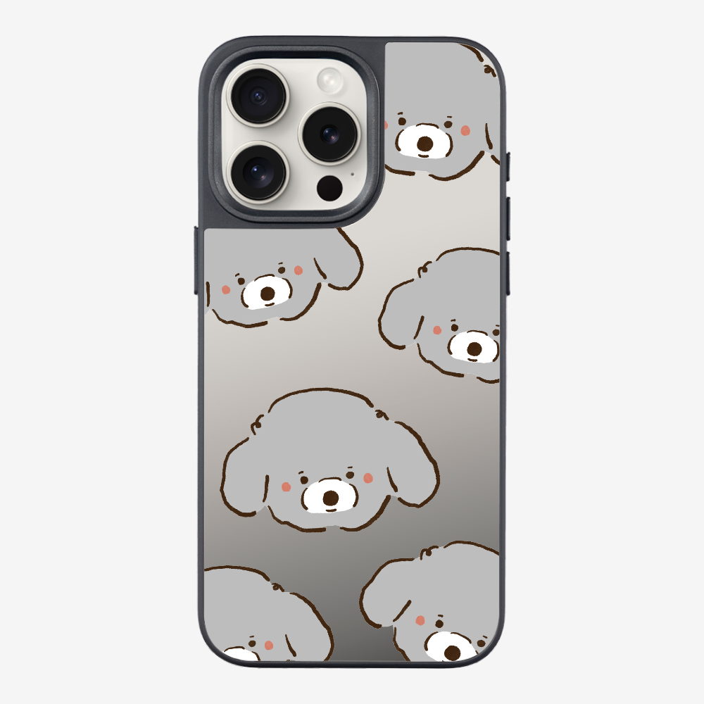Grey Poodle Wonderland Phone Case