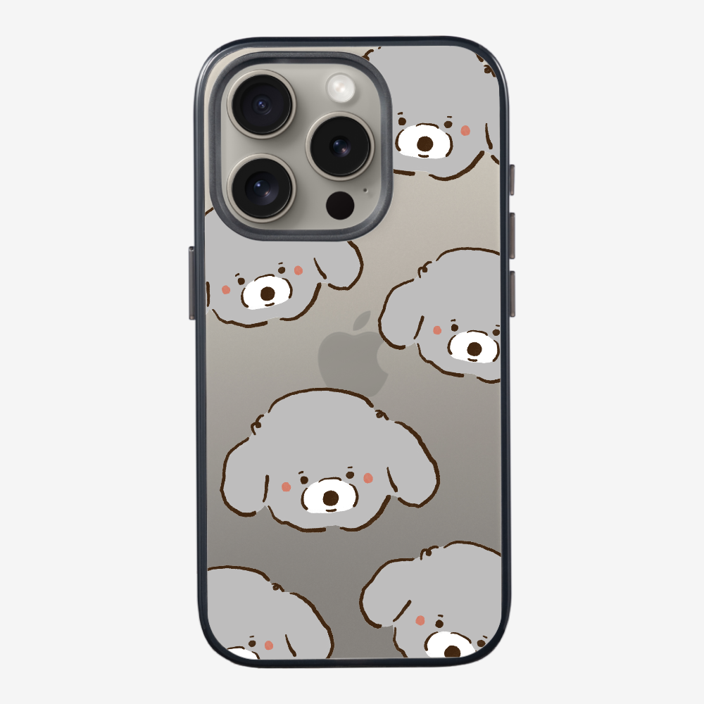 Grey Poodle Wonderland Phone Case