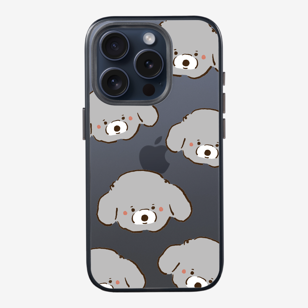 Grey Poodle Wonderland Phone Case