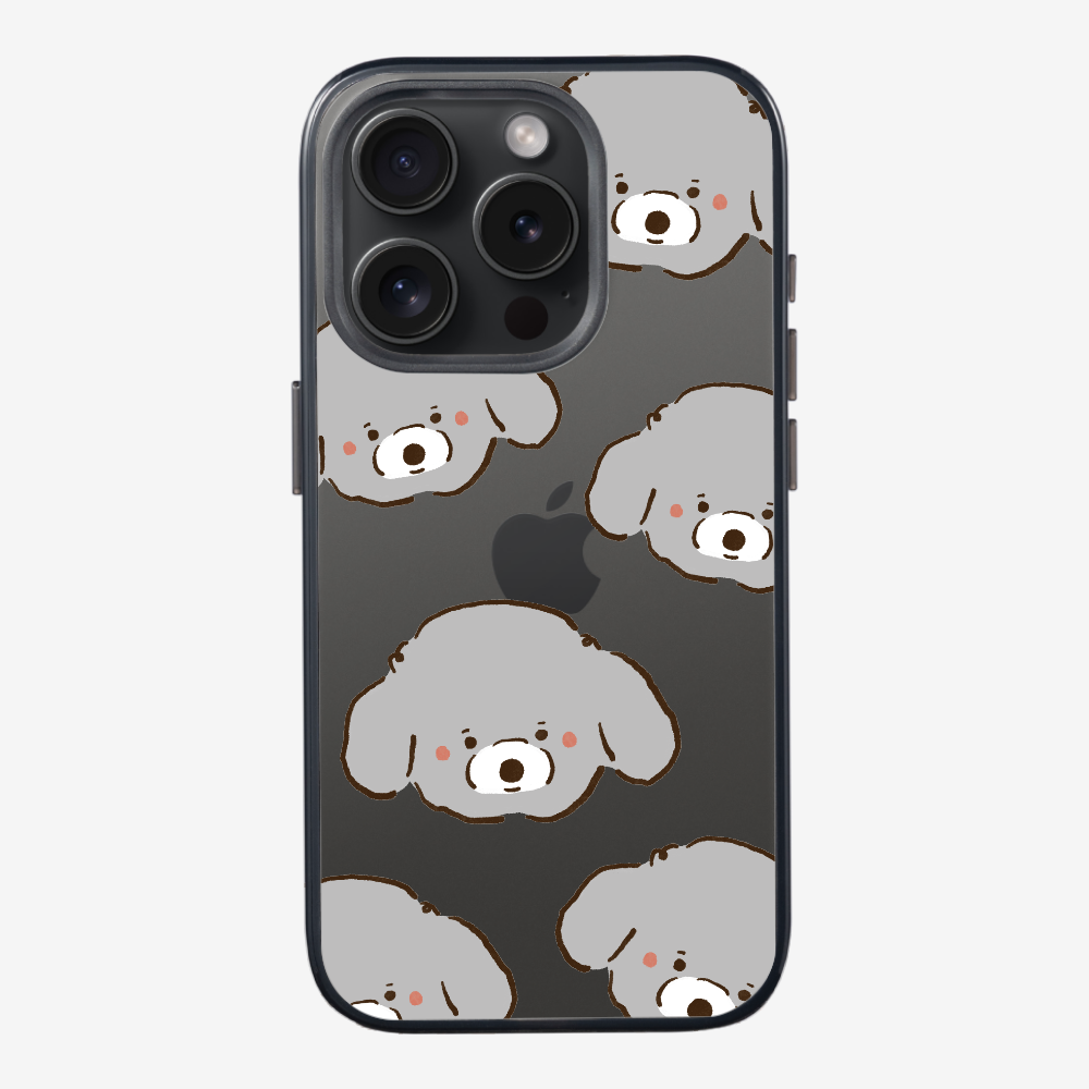 Grey Poodle Wonderland Phone Case