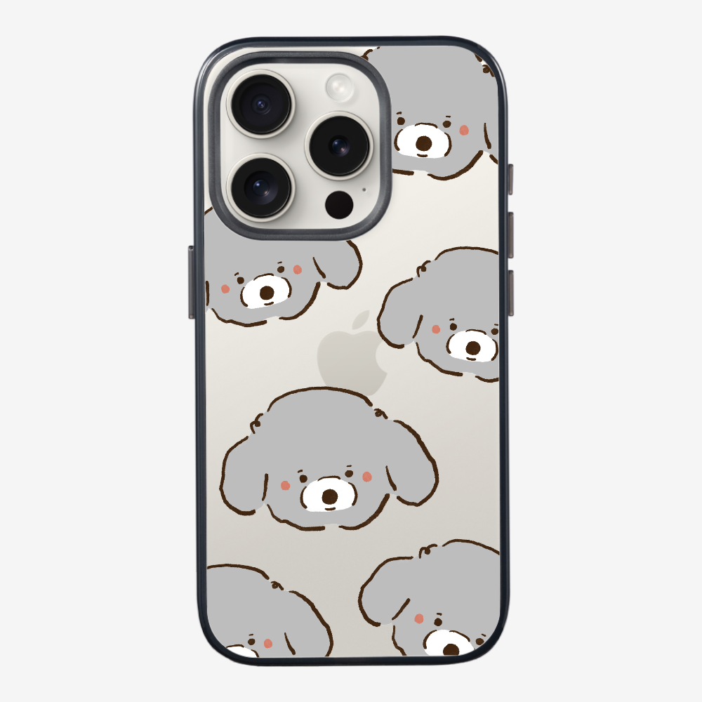 Grey Poodle Wonderland Phone Case