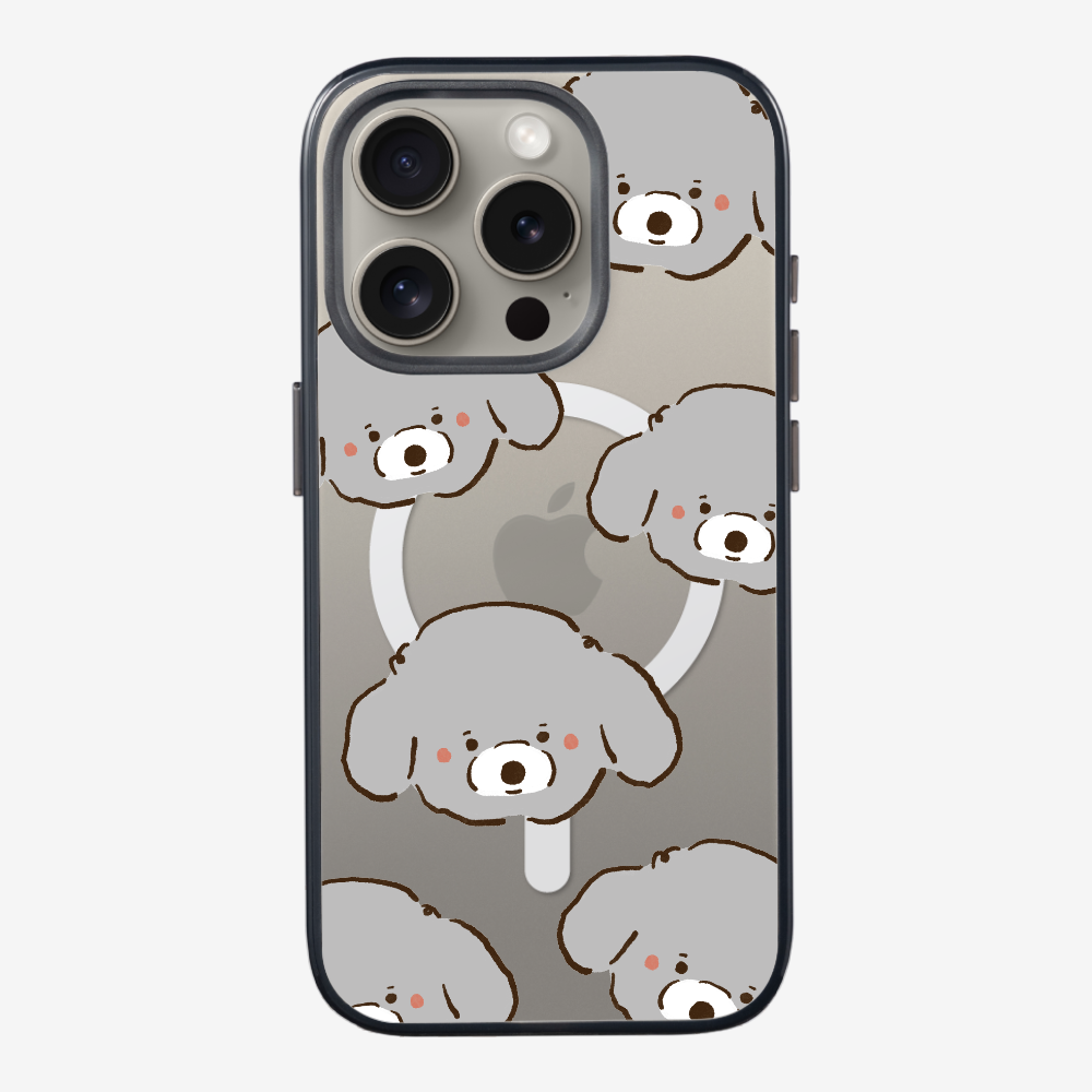 Grey Poodle Wonderland Phone Case