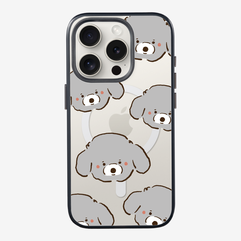Grey Poodle Wonderland Phone Case
