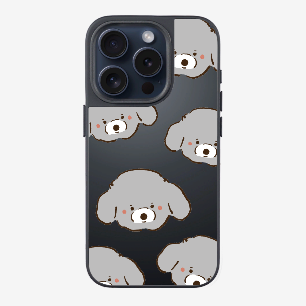 Grey Poodle Wonderland Phone Case