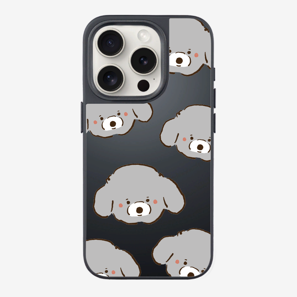 Grey Poodle Wonderland Phone Case