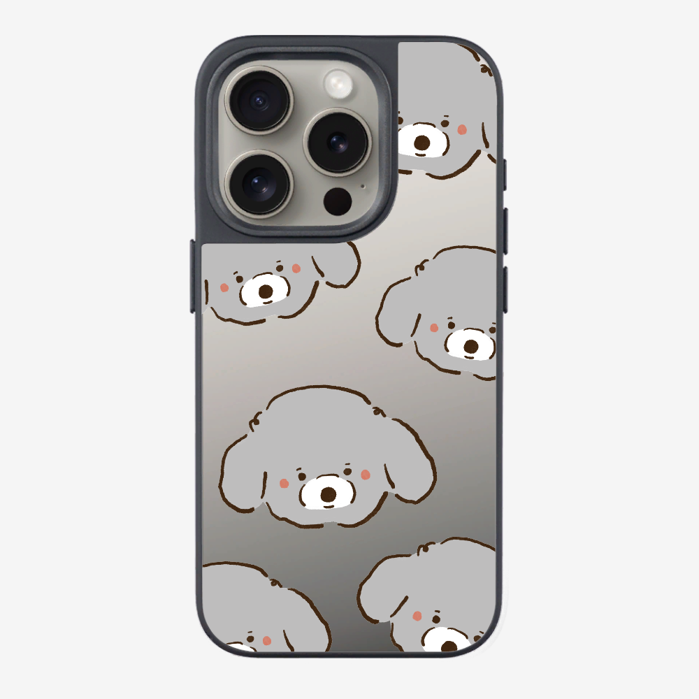 Grey Poodle Wonderland Phone Case