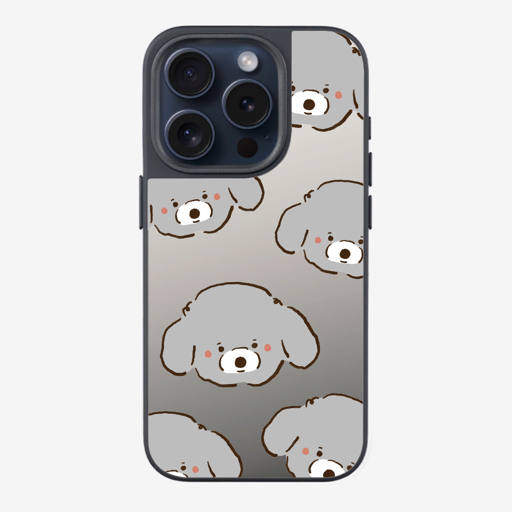 Grey Poodle Wonderland Phone Case