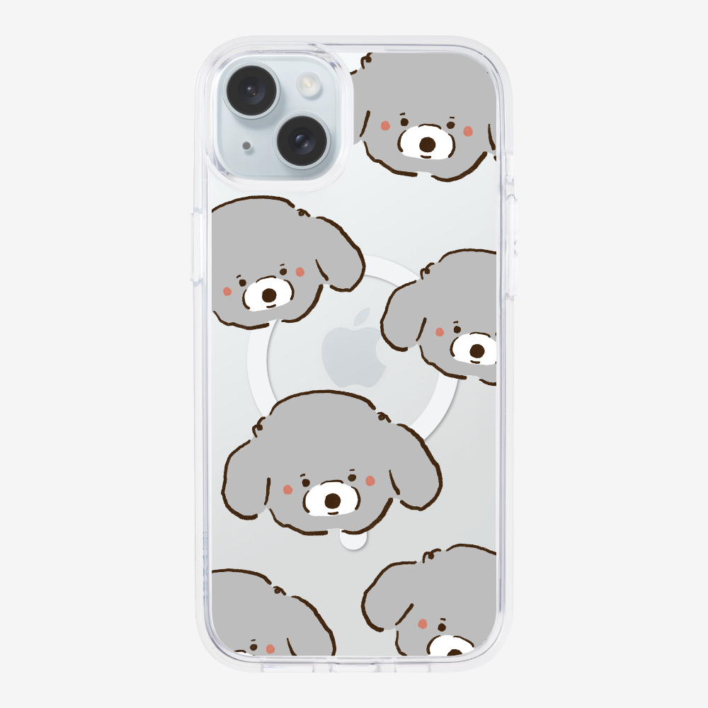 Grey Poodle Wonderland Phone Case