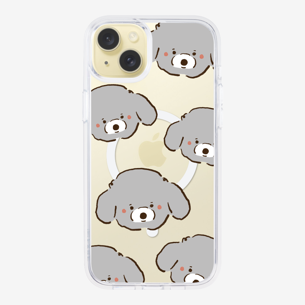 Grey Poodle Wonderland Phone Case