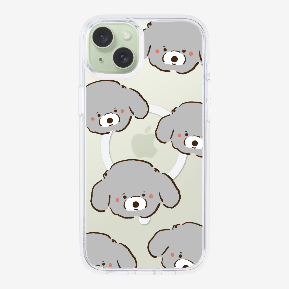 Grey Poodle Wonderland Phone Case