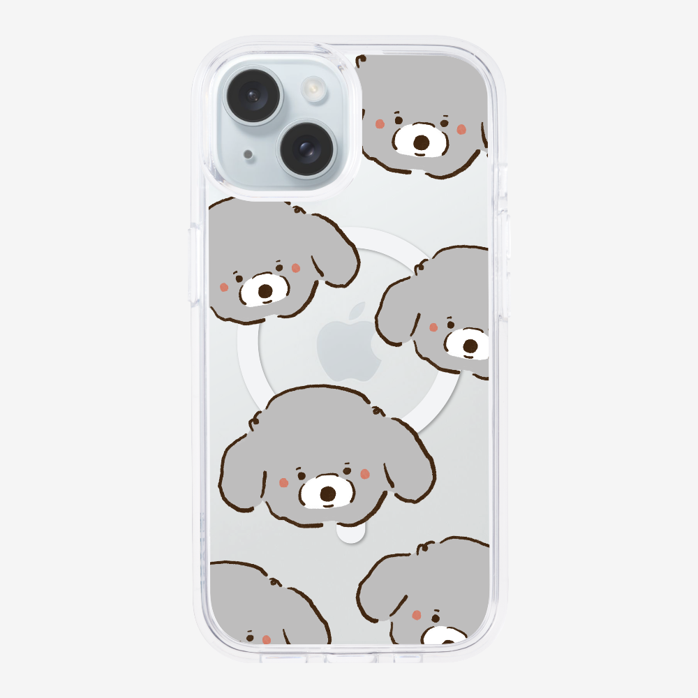 Grey Poodle Wonderland Phone Case