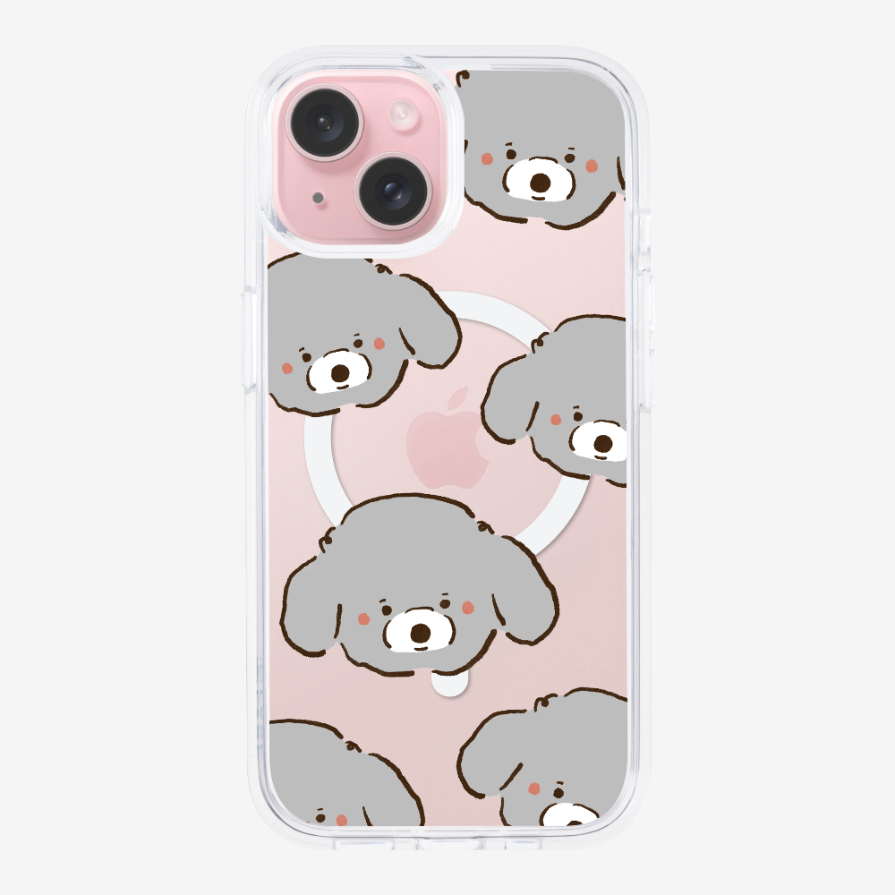 Grey Poodle Wonderland Phone Case