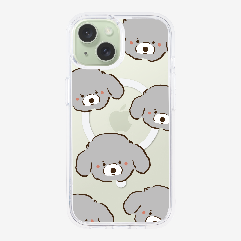 Grey Poodle Wonderland Phone Case