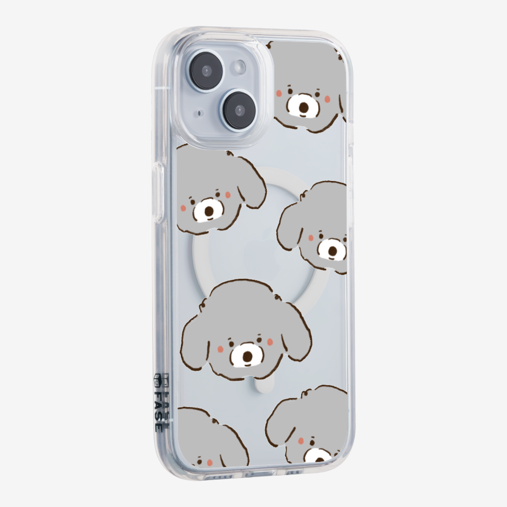 Grey Poodle Wonderland Phone Case
