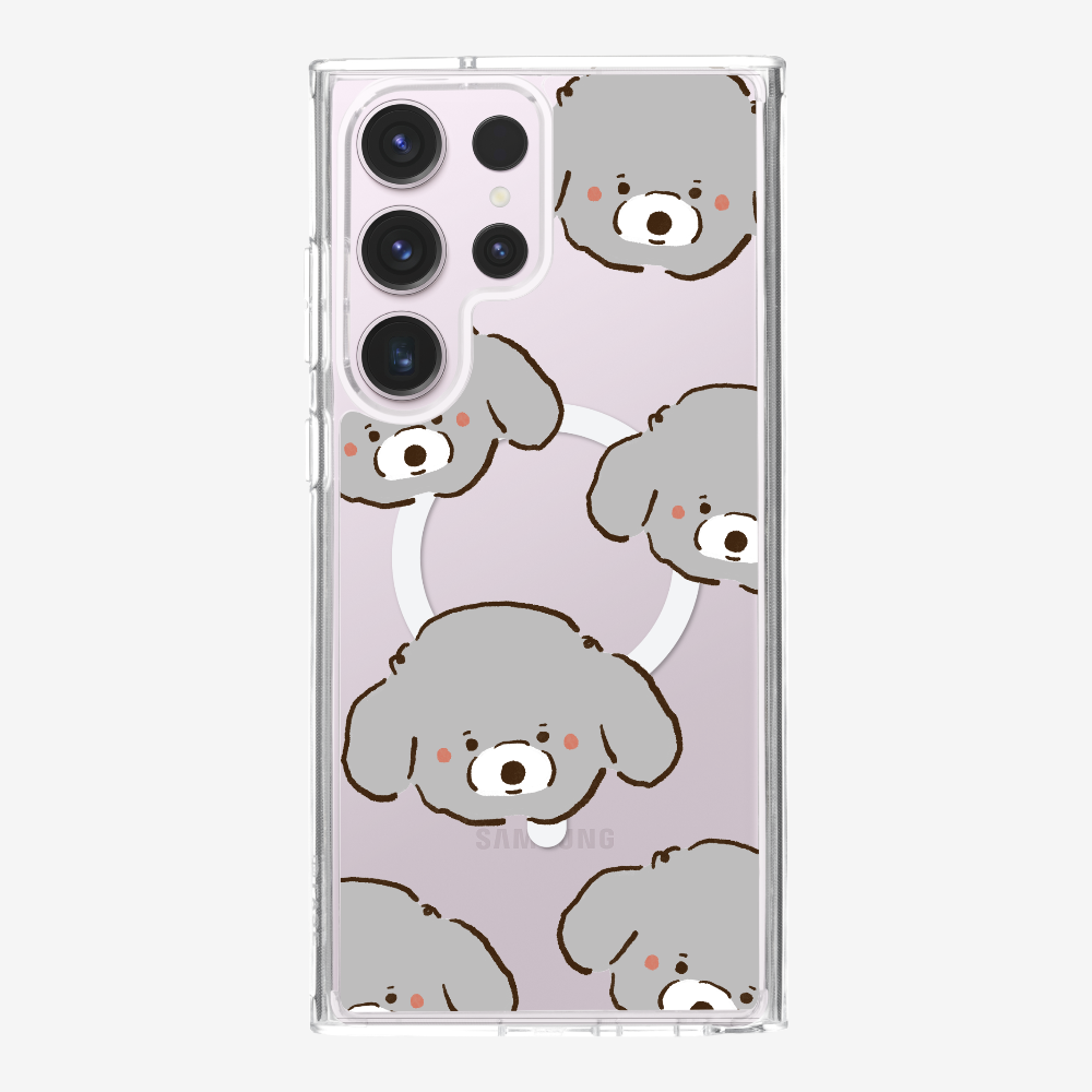 Grey Poodle Wonderland Phone Case