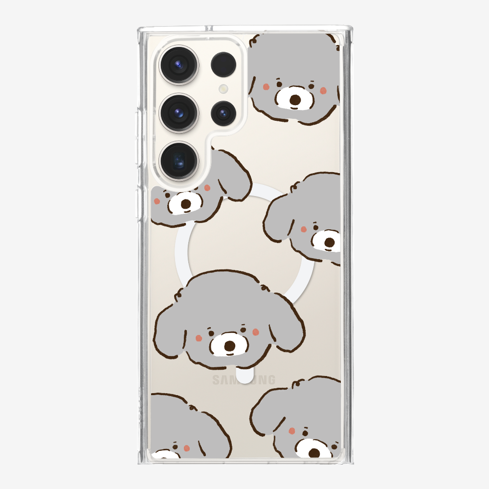 Grey Poodle Wonderland Phone Case