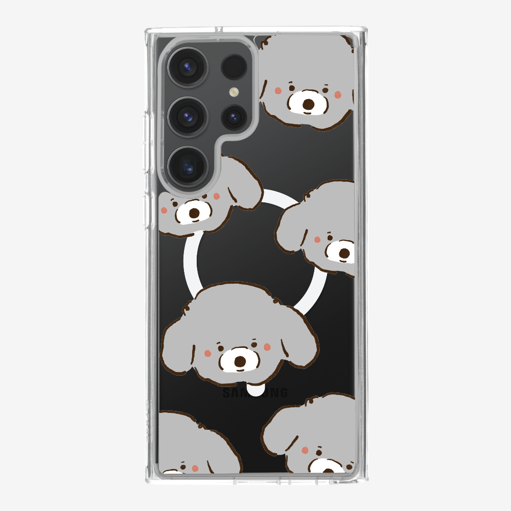Grey Poodle Wonderland Phone Case