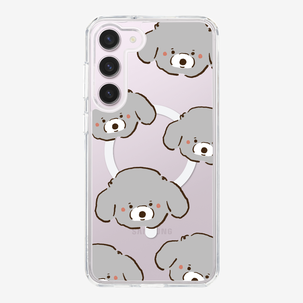 Grey Poodle Wonderland Phone Case