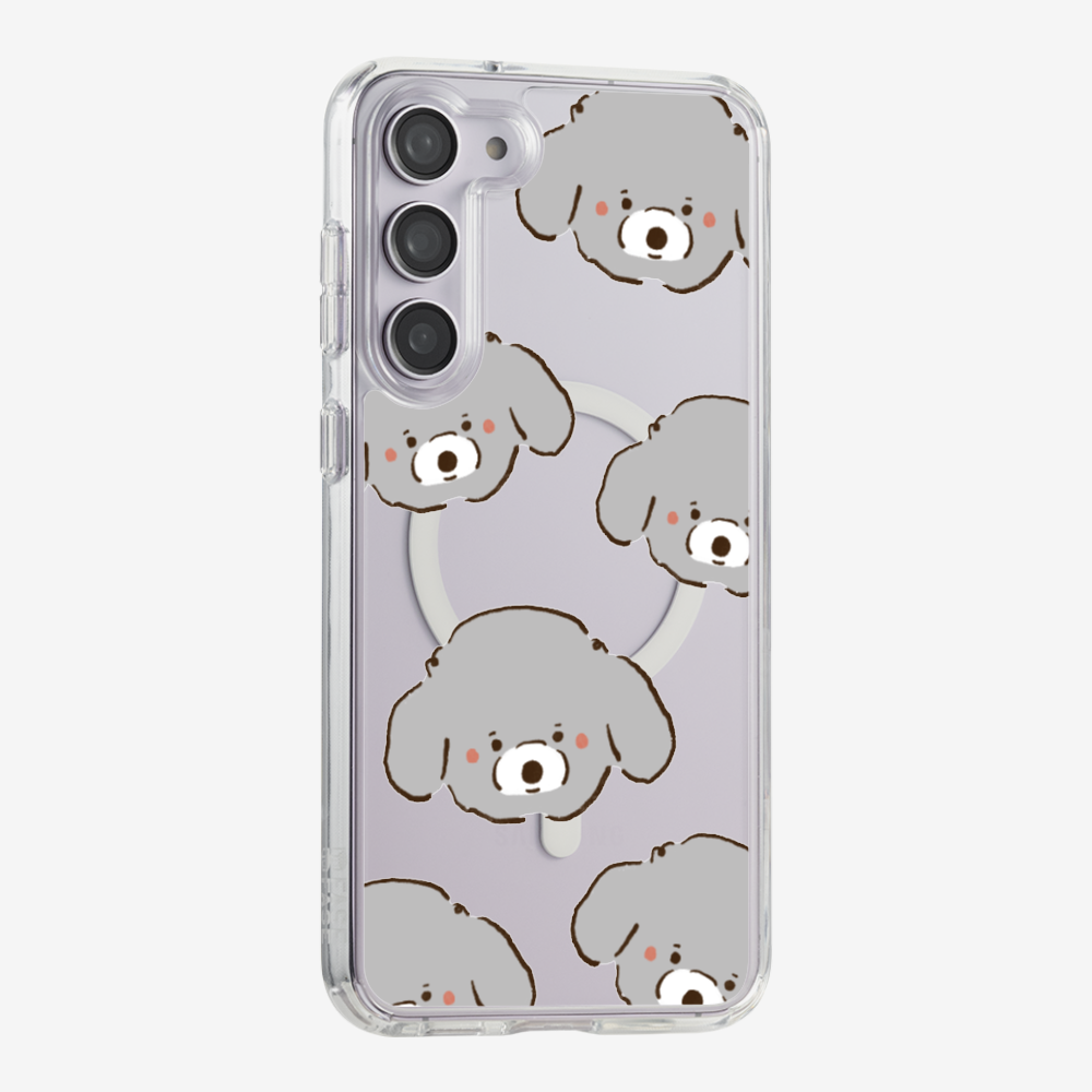 Grey Poodle Wonderland Phone Case
