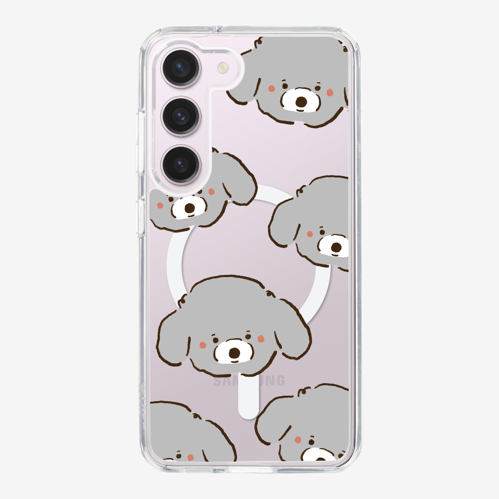 Grey Poodle Wonderland Phone Case