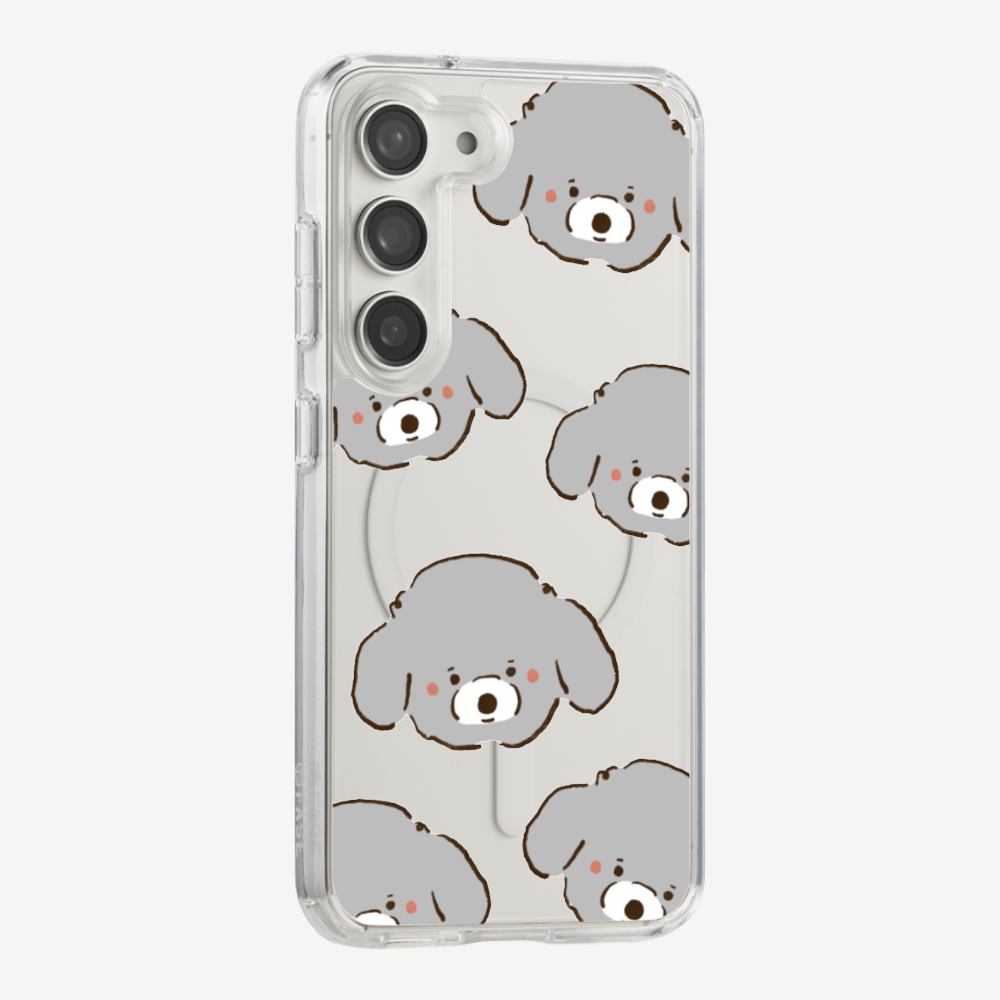 Grey Poodle Wonderland Phone Case