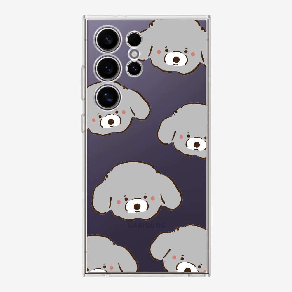 Grey Poodle Wonderland Phone Case