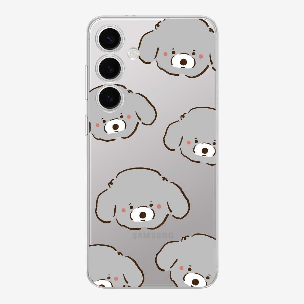 Grey Poodle Wonderland Phone Case