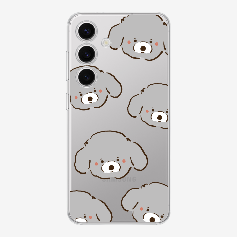 Grey Poodle Wonderland Phone Case