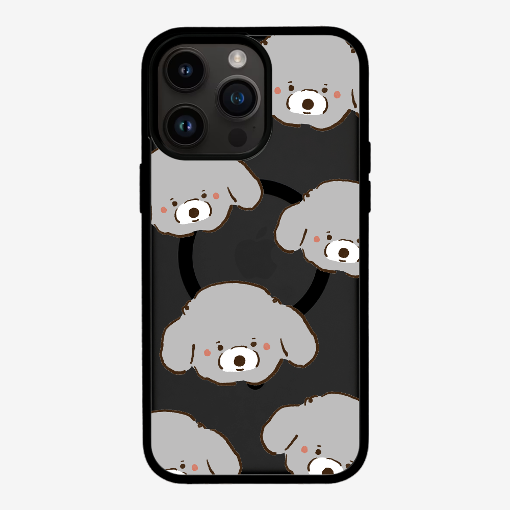 Grey Poodle Wonderland Phone Case