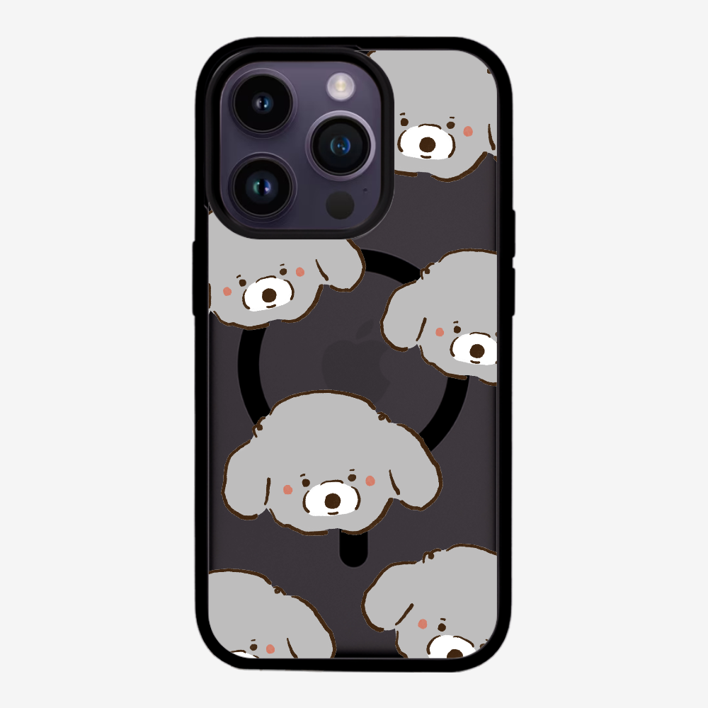 Grey Poodle Wonderland Phone Case