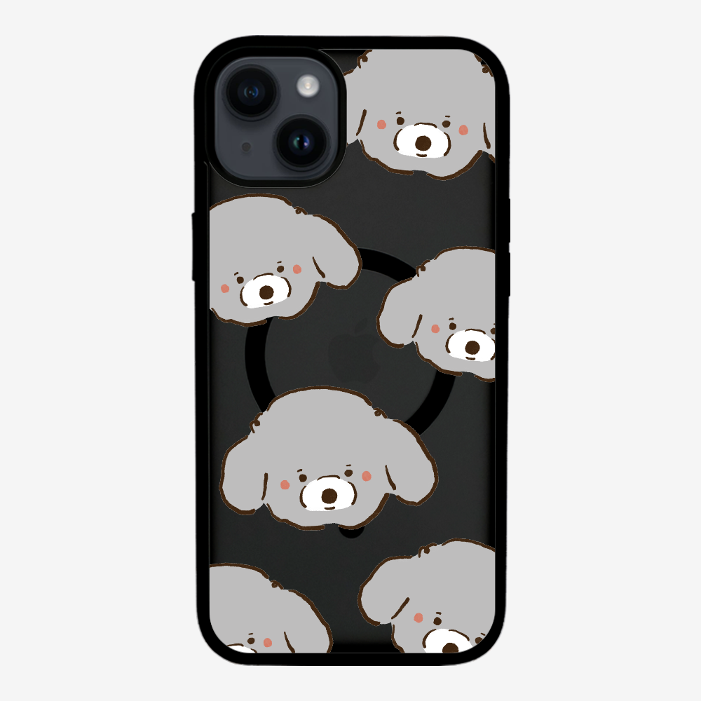 Grey Poodle Wonderland Phone Case