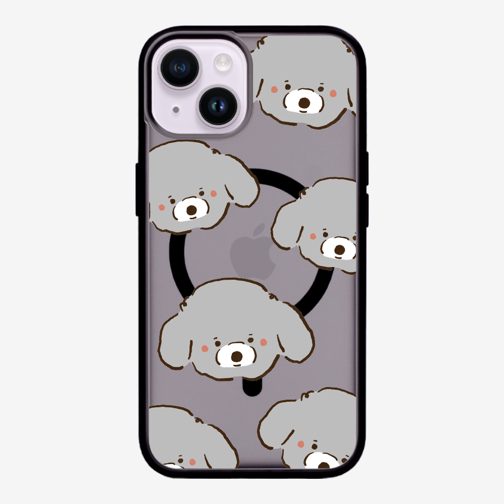 Grey Poodle Wonderland Phone Case