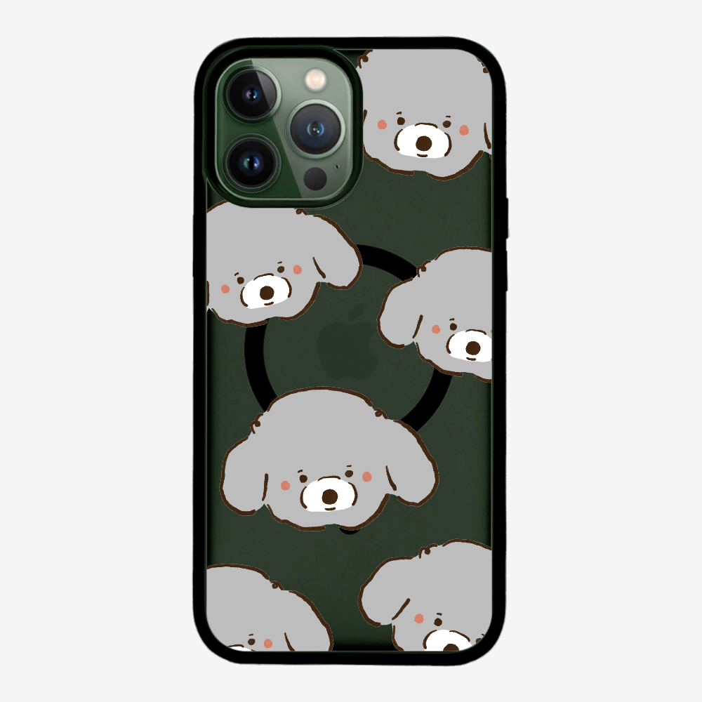 Grey Poodle Wonderland Phone Case