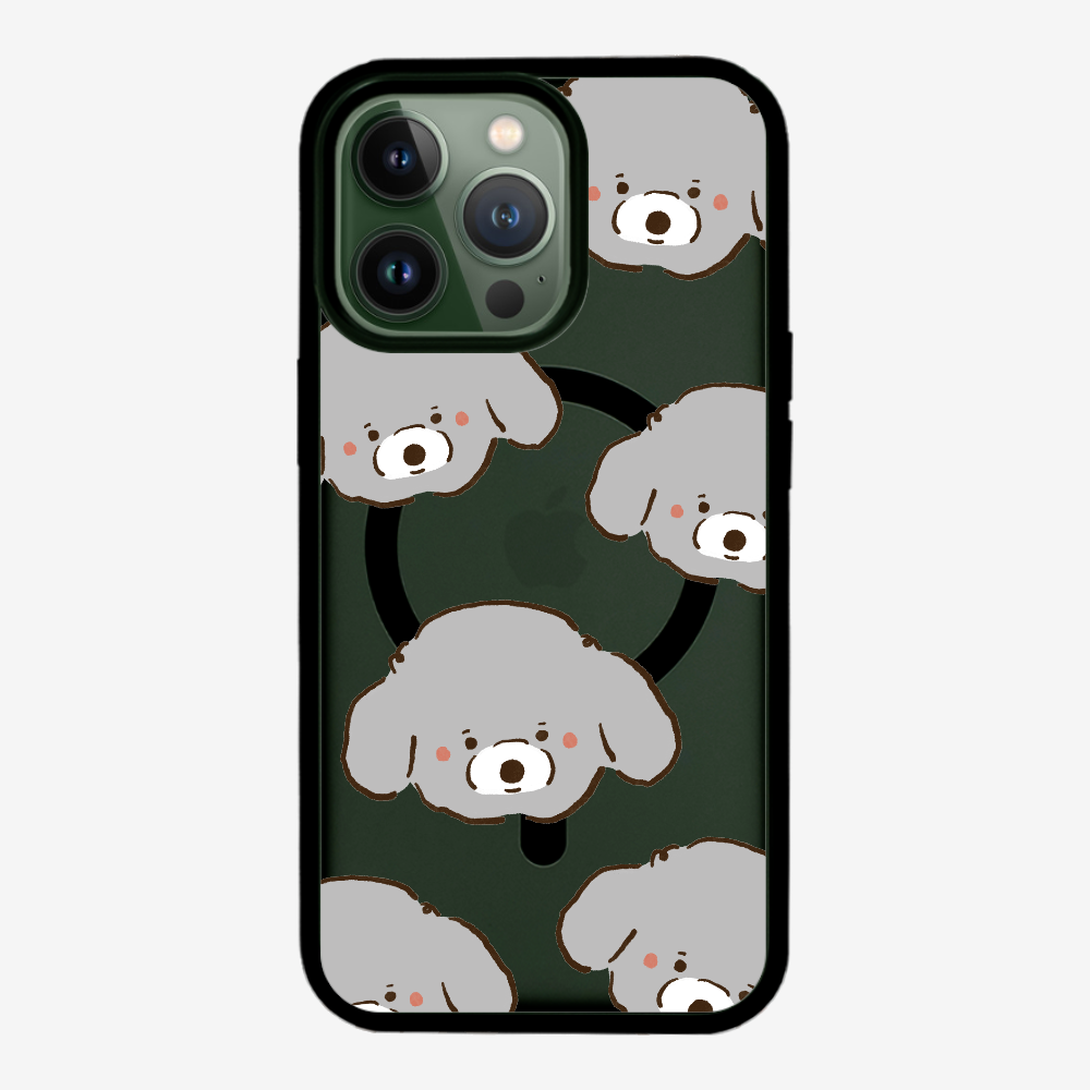 Grey Poodle Wonderland Phone Case