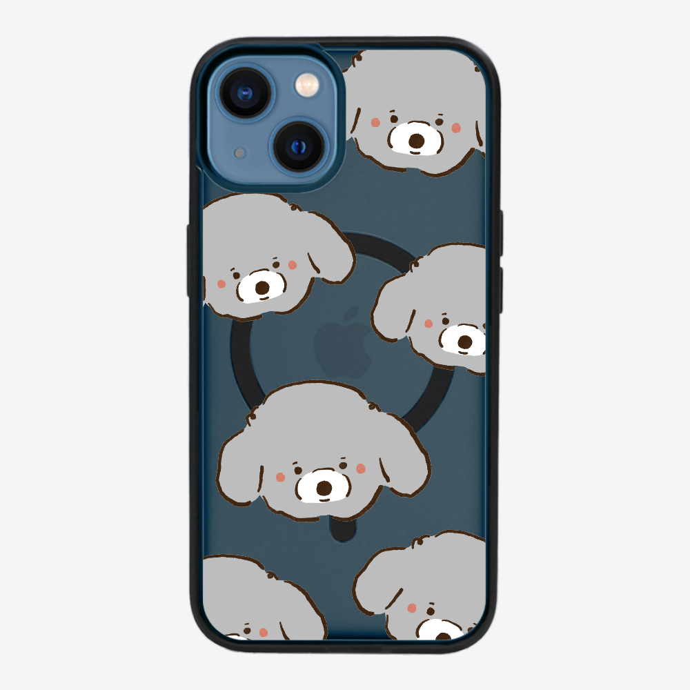 Grey Poodle Wonderland Phone Case
